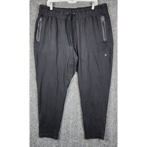 Xersion Quick-Dri Jogger Mens XL Black Athletic Tapered Stretch Pants